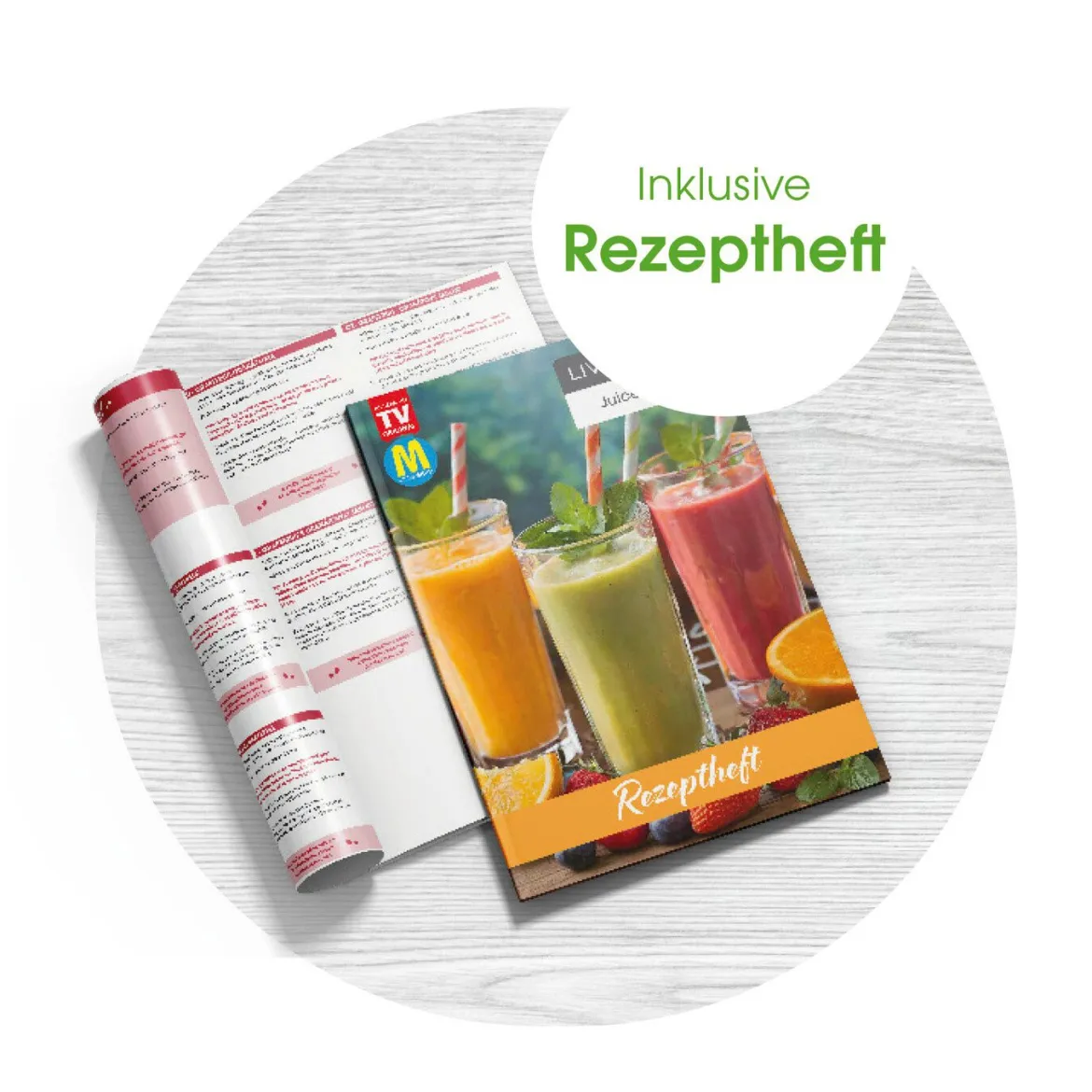Akku-Entsafter Livington "JuiceBoost"