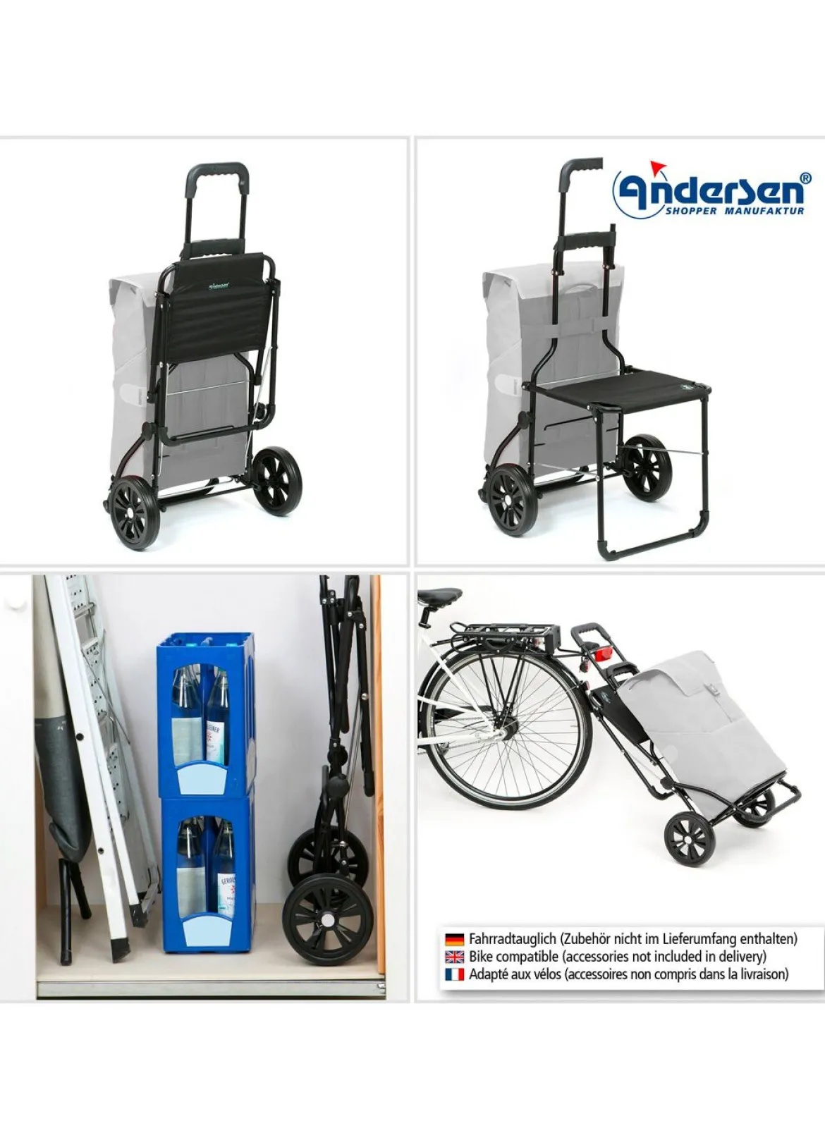 Andersen Einkaufsroller mit Sitzmöglichkeit