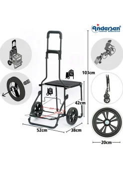 Andersen Einkaufsroller mit Sitzmöglichkeit