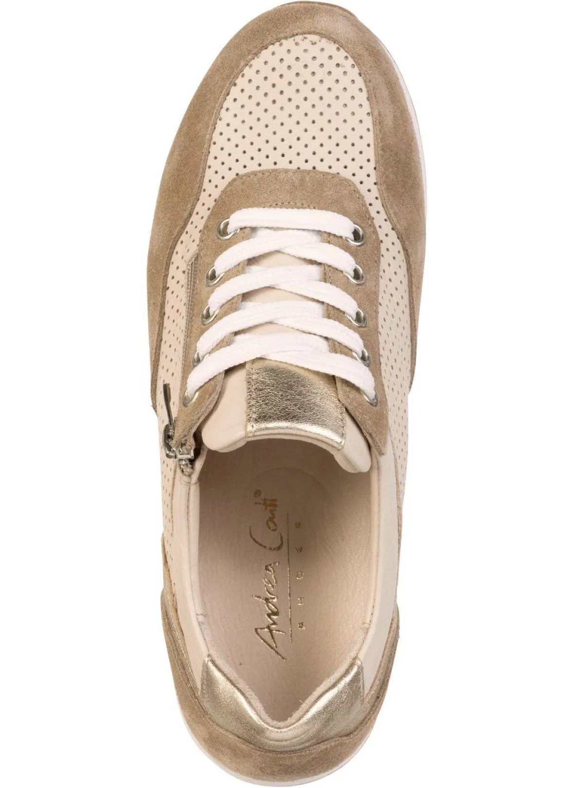 Andrea Conti, sommerliche Damen-Sneaker, Weite G, mit herausnehmbarem Fußbett