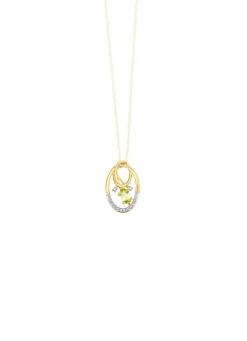 Anhänger mit Brillanten und Peridot
