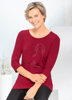 Ansprechendes Shirt mit Strasszier