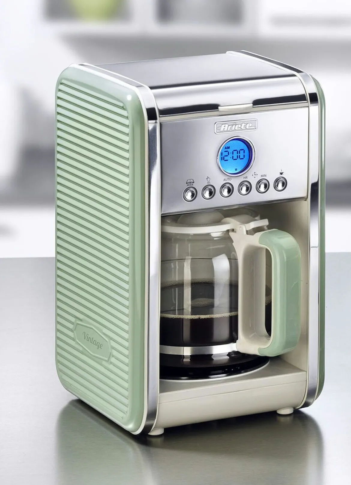 Ariete Kaffeemaschine mit Glaskanne und Dauerfilter