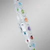 Armband mit echt Granat, Blautopas, Citrin, Amethyst und Peridot