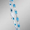 Armband mit echten Blautopasen