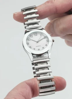Armbanduhr mit Stretcharmband