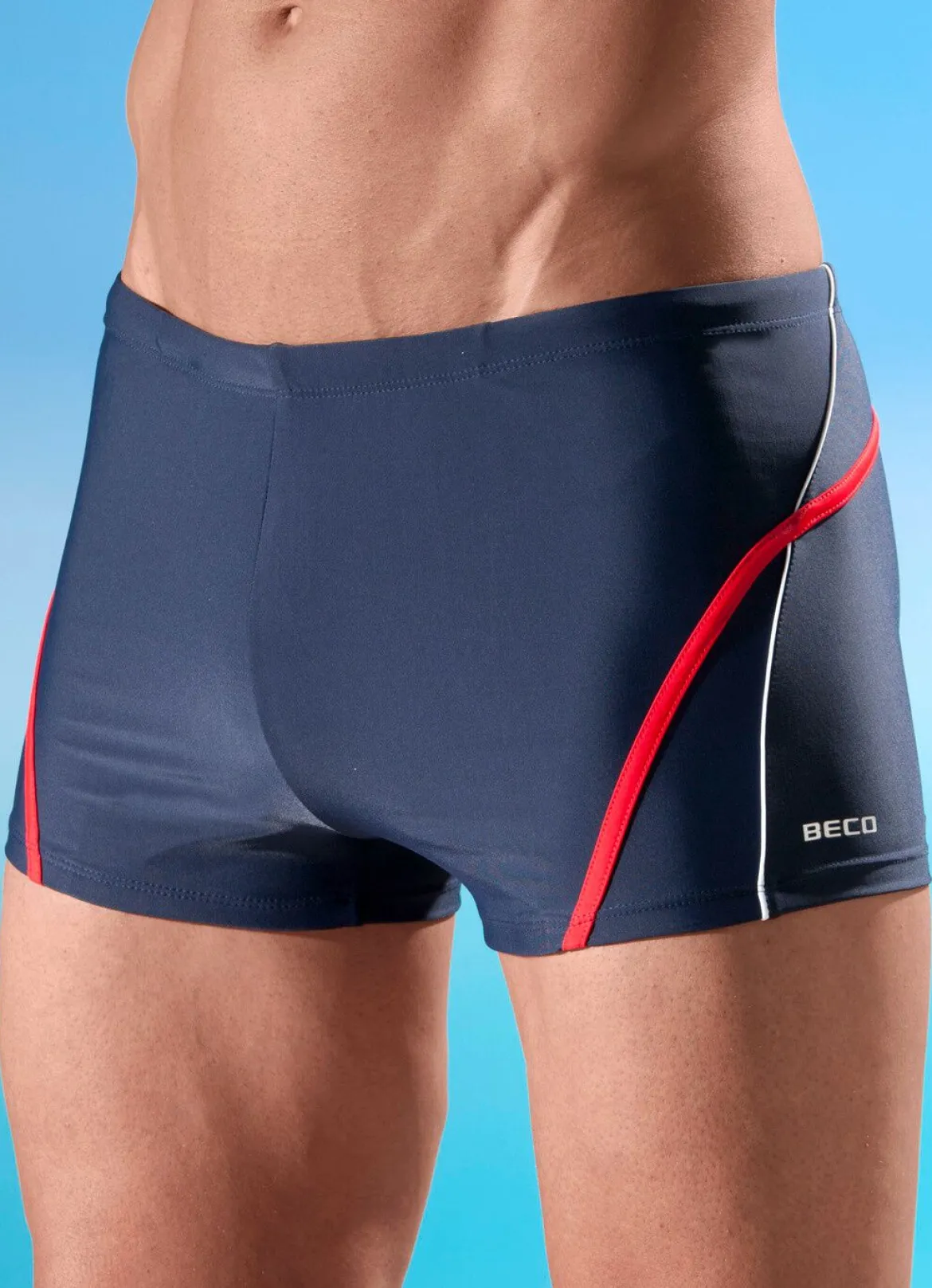 Badepants mit halbem Vorderteilfutter