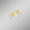 Beliebte Ohrstecker mit 2 Diamanten