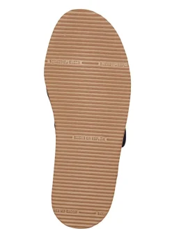 Bequeme Damen-Sandalen, Weite H, aus gepolstertem Textilmaterial