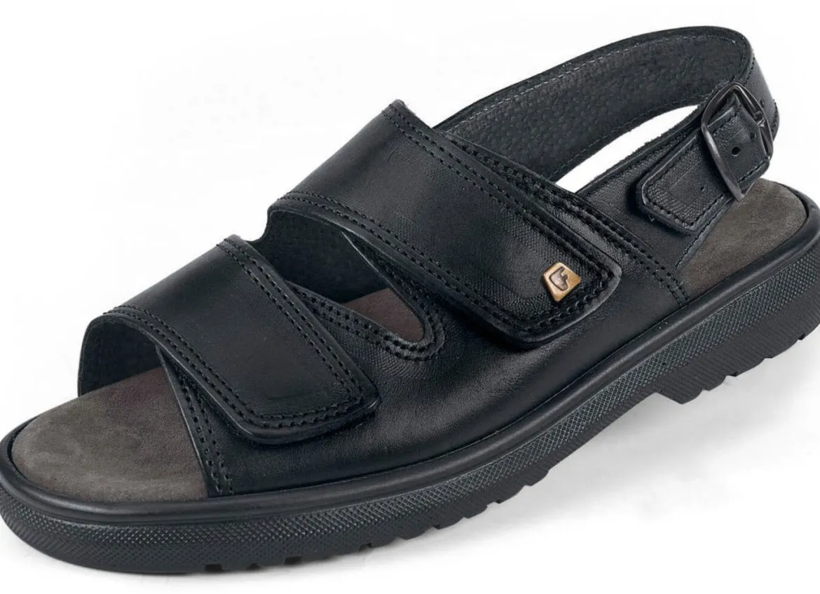 Bequeme Herren-Sandalen, Weite K, mit herausnehmbarem Fußbett