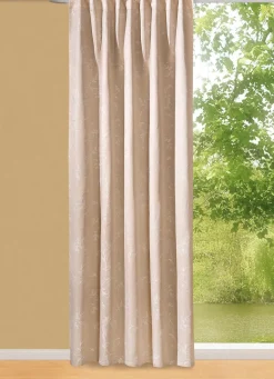 Übergardine mit Ranken-Motiv