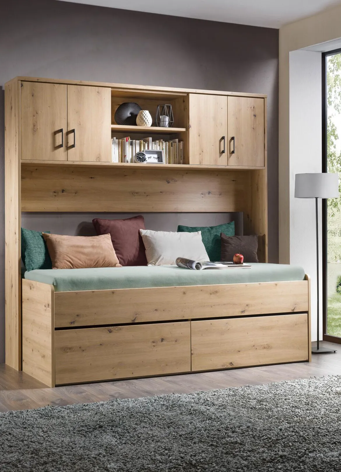Bett mit 2 Schubladen