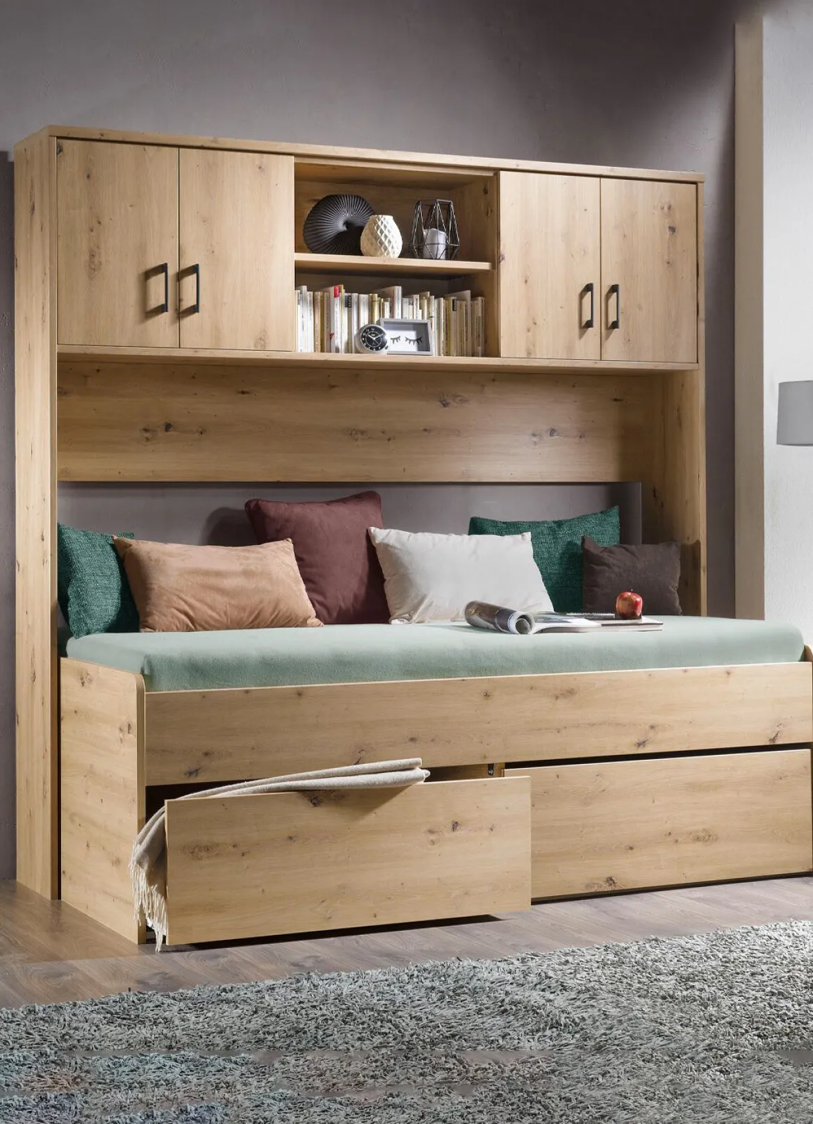 Bett mit 2 Schubladen