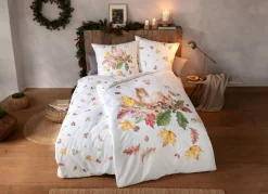 Bettwäsche-Garnitur mit herbstlichen Motiven