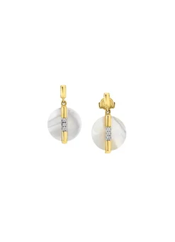 Bewegliche Eleganz: Ohrstecker mit echt Perlmutt