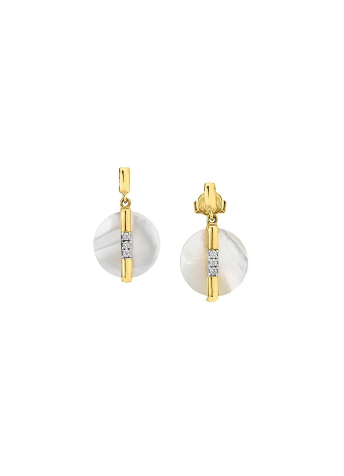 Bewegliche Eleganz: Ohrstecker mit echt Perlmutt