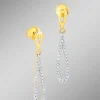 Bewegliche Ohrstecker mit 58 Brillanten