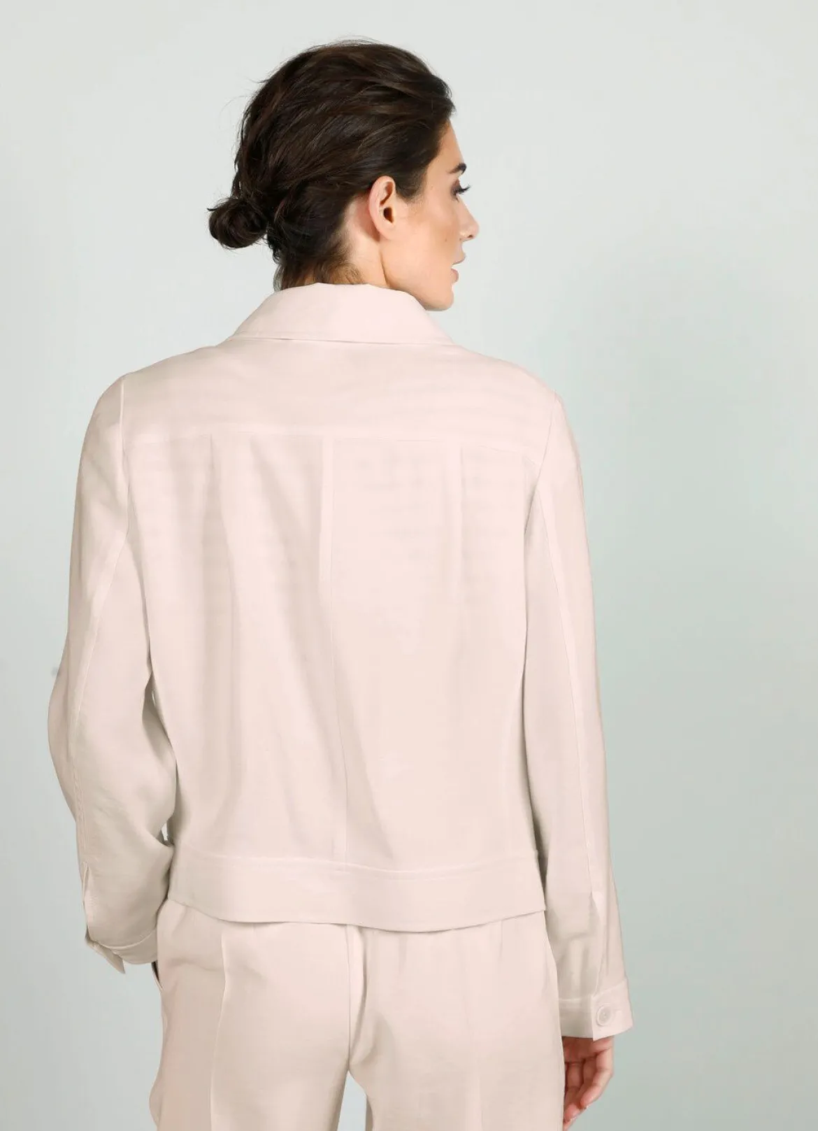 Blazer in Leinen-Optik