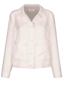 Blazer in Leinen-Optik
