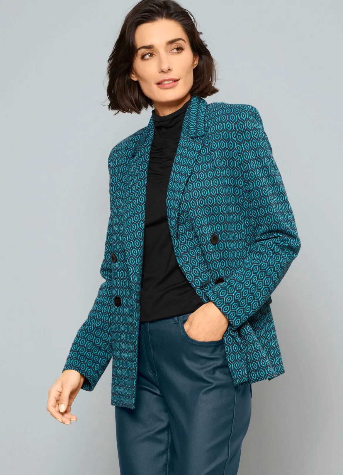 Blazer mit interessantem Dessin