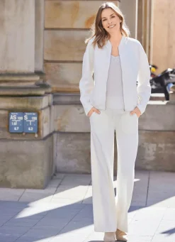 Blouson mit Rippenstrickbündchen