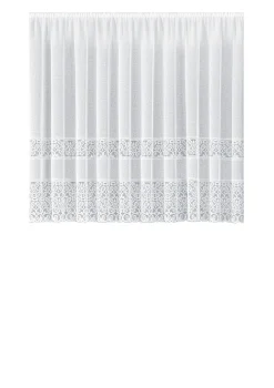 Blumenfenster-Store mit Universalschienenband