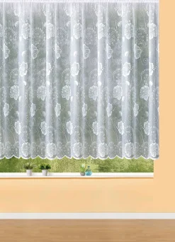 Blumenfenster-Store mit Universalschienenband