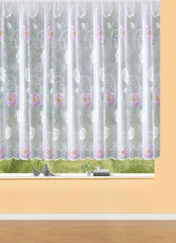 Blumenfenster-Store mit Universalschienenband