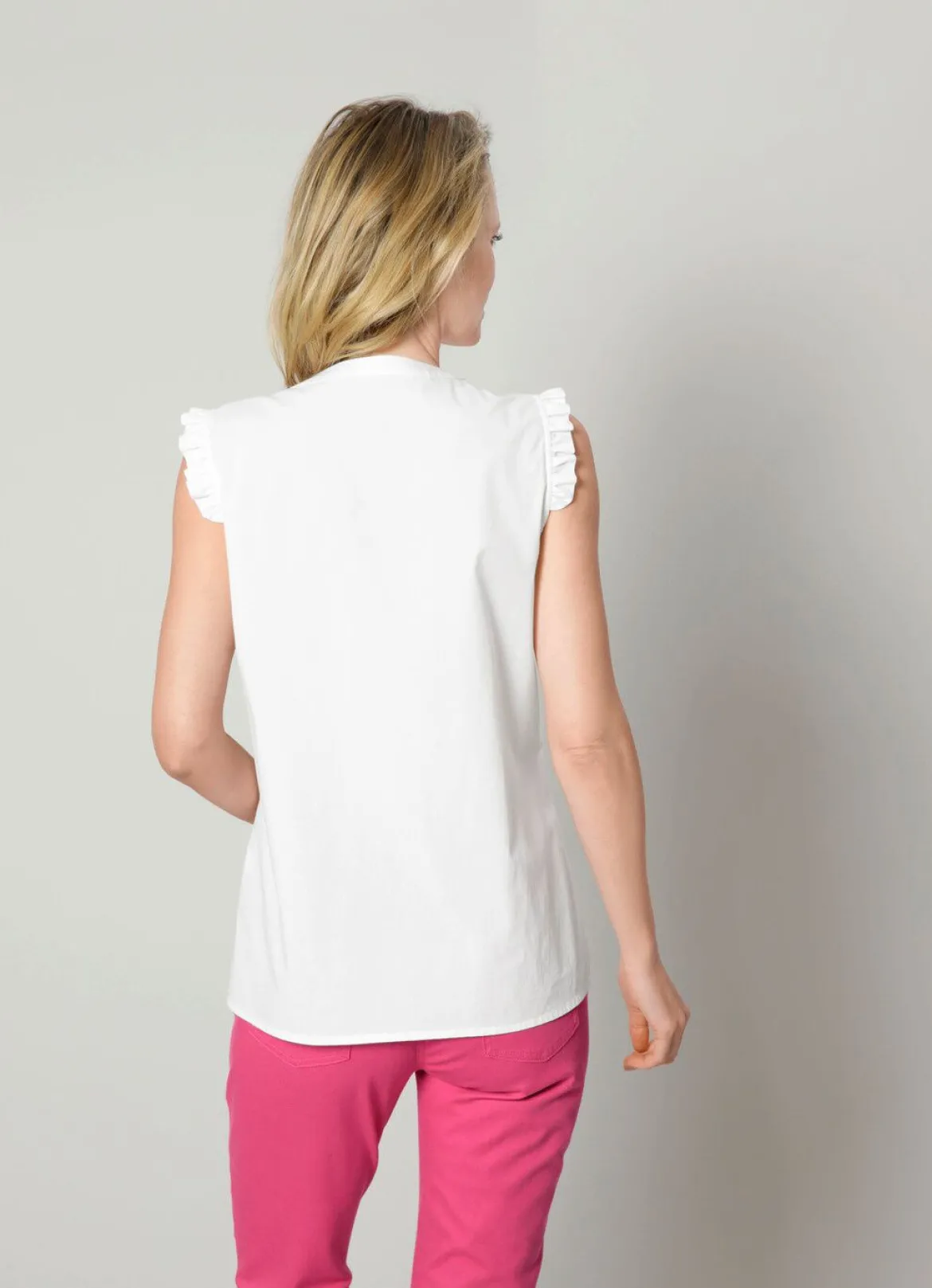 Bluse mit Rüschen