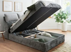 Boxspringbett mit Bettkasten und Kaltschaumtopper