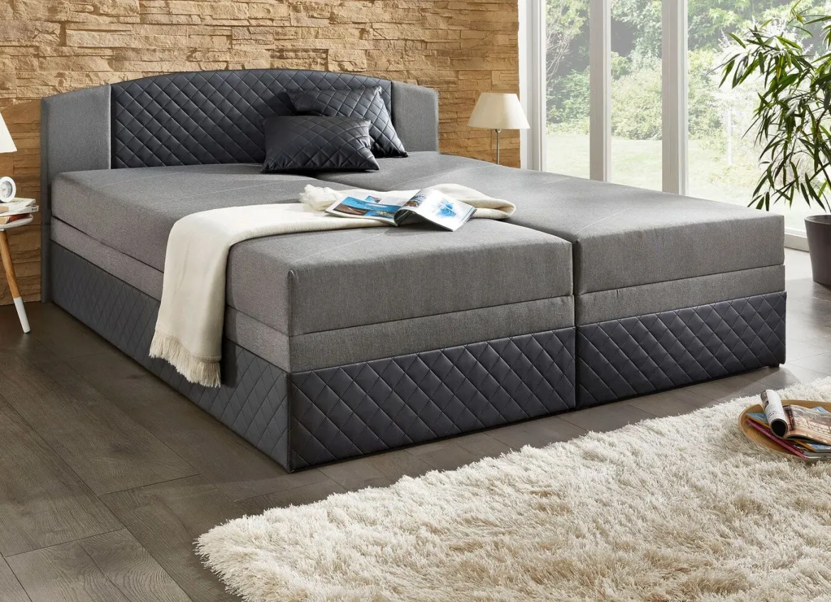 Boxspringbett mit Bettkästen