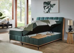 Boxspringbett mit Bettkästen und Kaltschaum-Topper