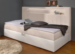 Boxspringbett mit integrierter LED-Beleuchtung