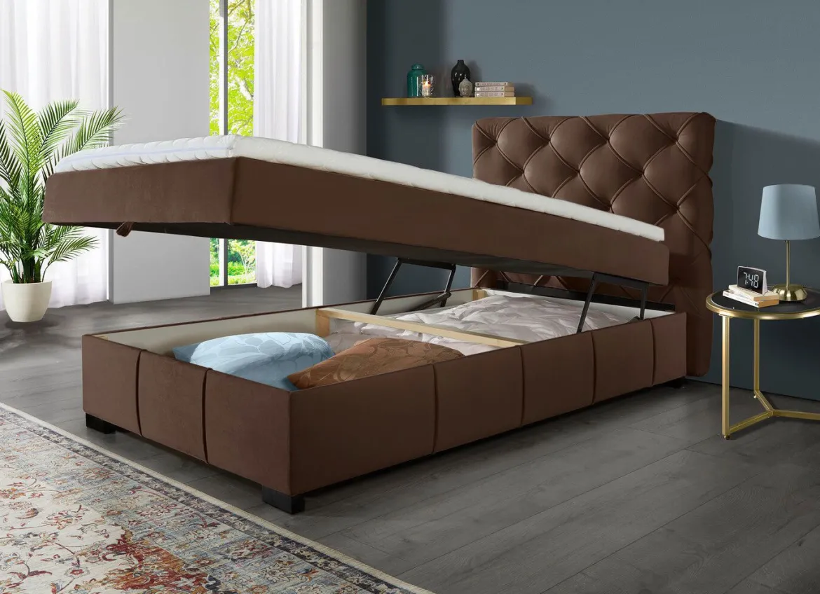 Boxspringbett mit Kaltschaumtopper