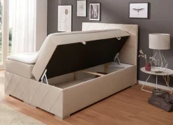 Boxspringbett mit Topper und Bettkasten