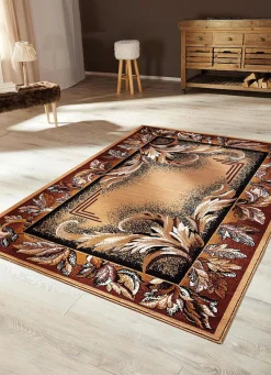 Brücken, Teppiche und Bettumrandung mit floralem Dessin