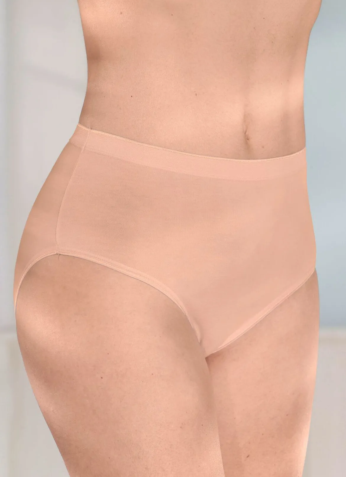 brio lingerie Fünferpack Slips mit glänzenden Abschlüssen