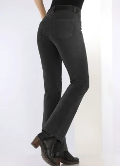 Cordhose in trendiger Bootcut-Form