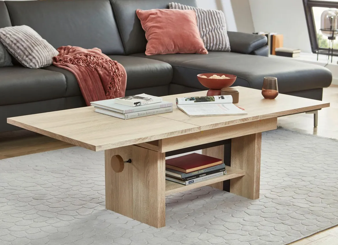 Couchtisch mit Lift-Mechanik