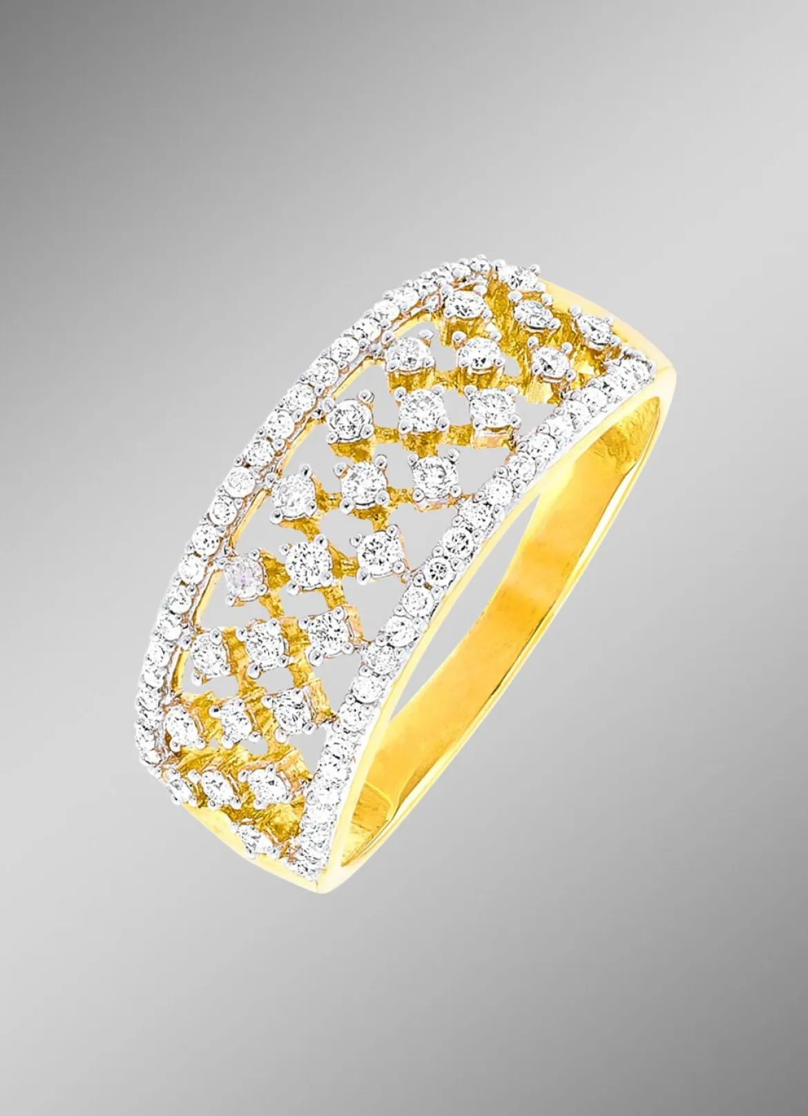 Damenring mit 74 Diamanten