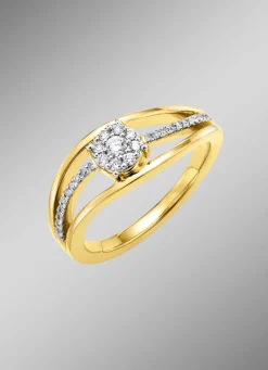 Damenring mit Diamanten und Brillanten