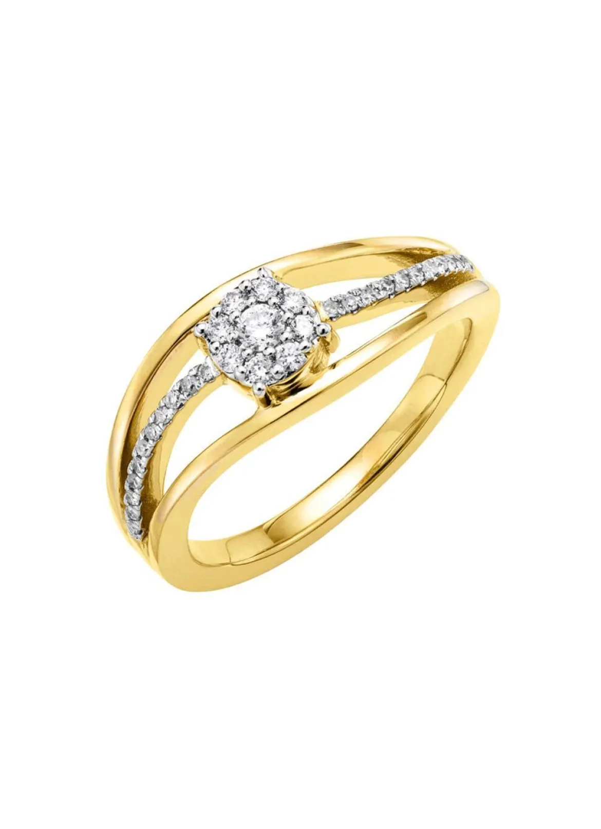 Damenring mit Diamanten und Brillanten