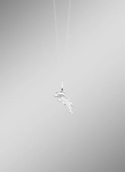 Delfin-Anhänger in Silber