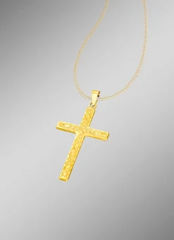 Diamantierter Kreuz-Anhänger