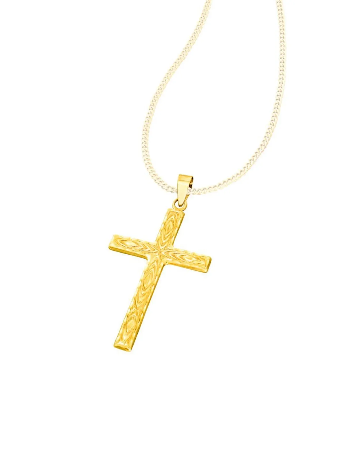 Diamantierter Kreuz-Anhänger