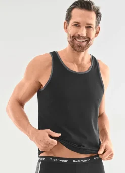 Dreierpack Achselshirts aus Feinjersey