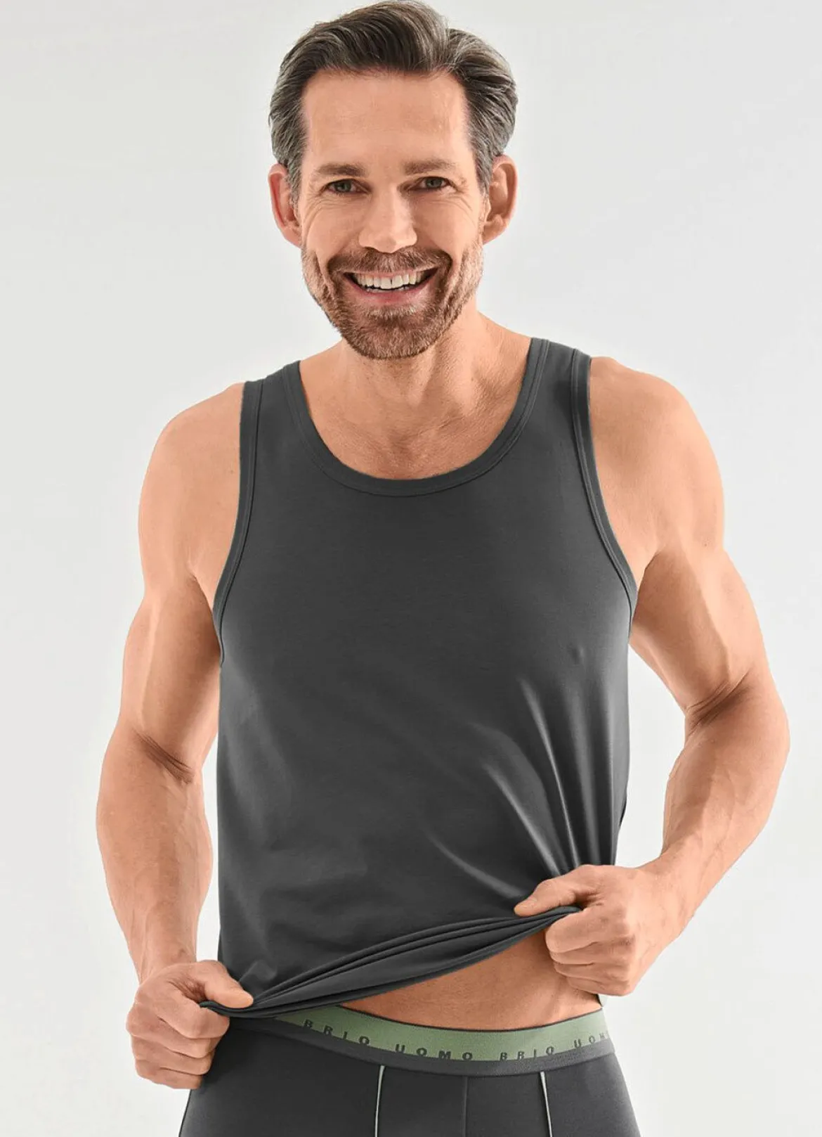 Dreierpack Achselshirts aus Feinjersey