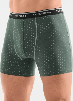 Dreierpack Pants mit Alloverdessin