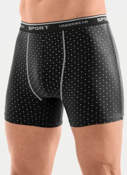 Dreierpack Pants mit Alloverdessin