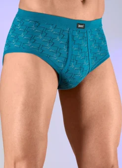 Dreierpack Slips mit Alloverdessin